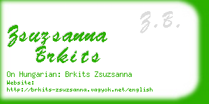 zsuzsanna brkits business card